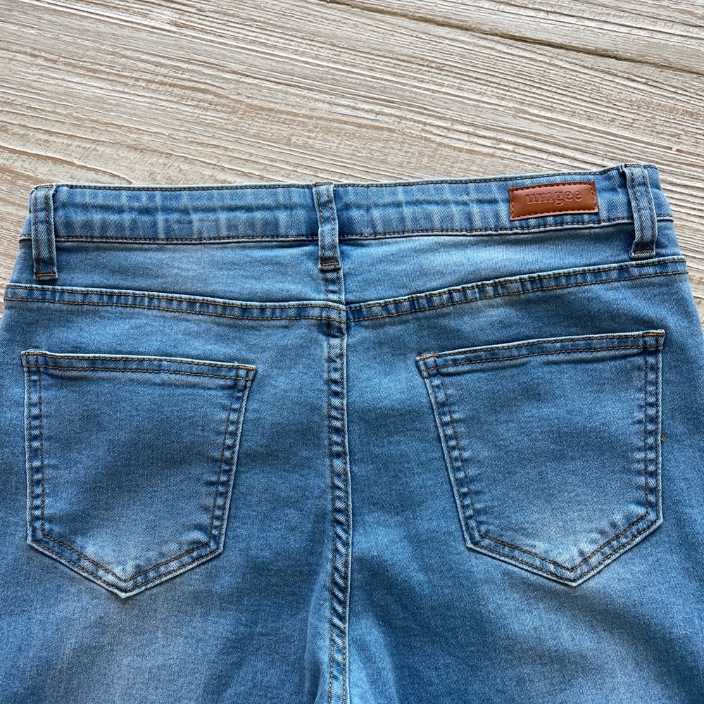 Umgee Flare Wide Leg Jeans in Classic Blue - Size 3 - Picture 9 of 13